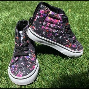 VANS Floral Toddler Sk8-Hi Zip